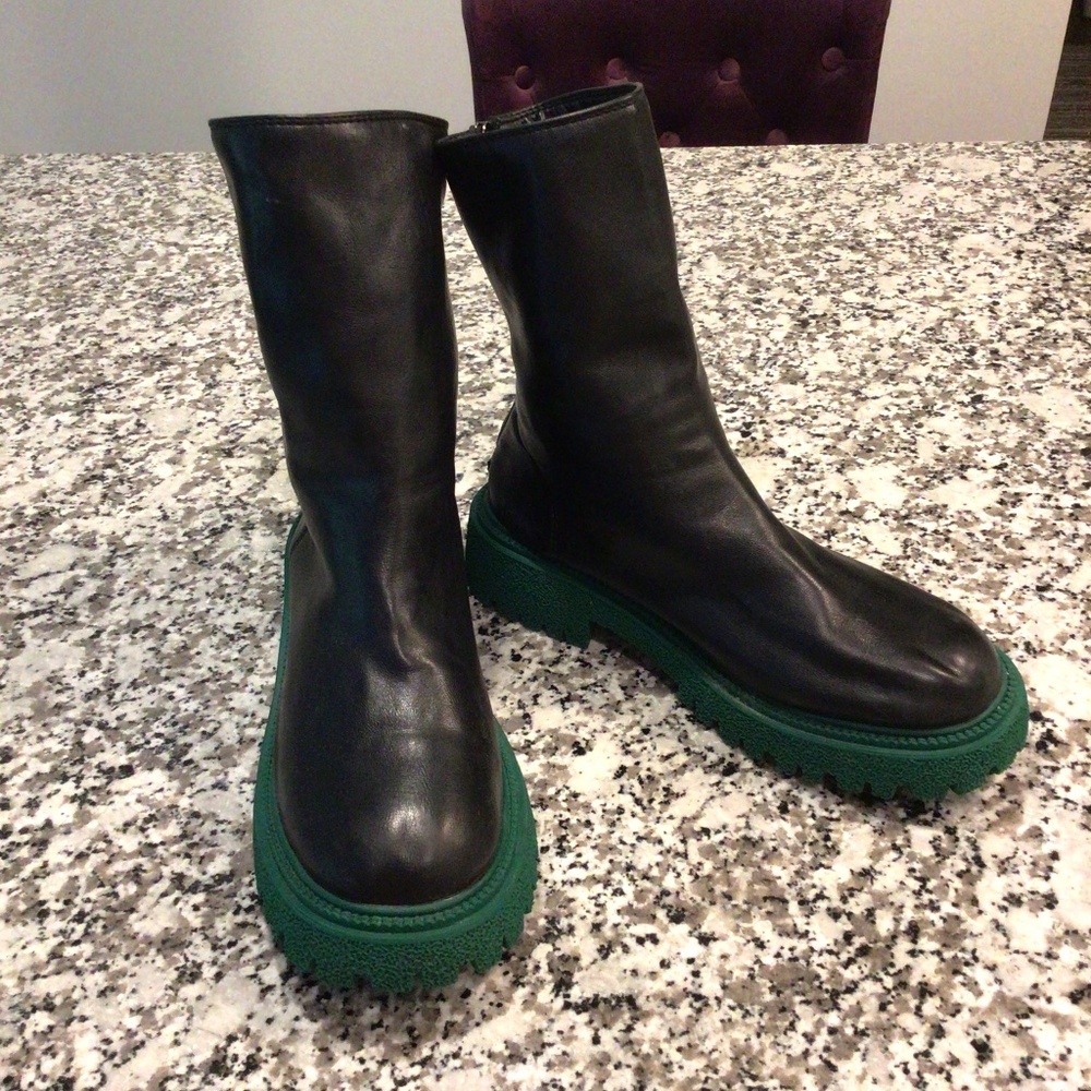 Shein Leather Like Boots